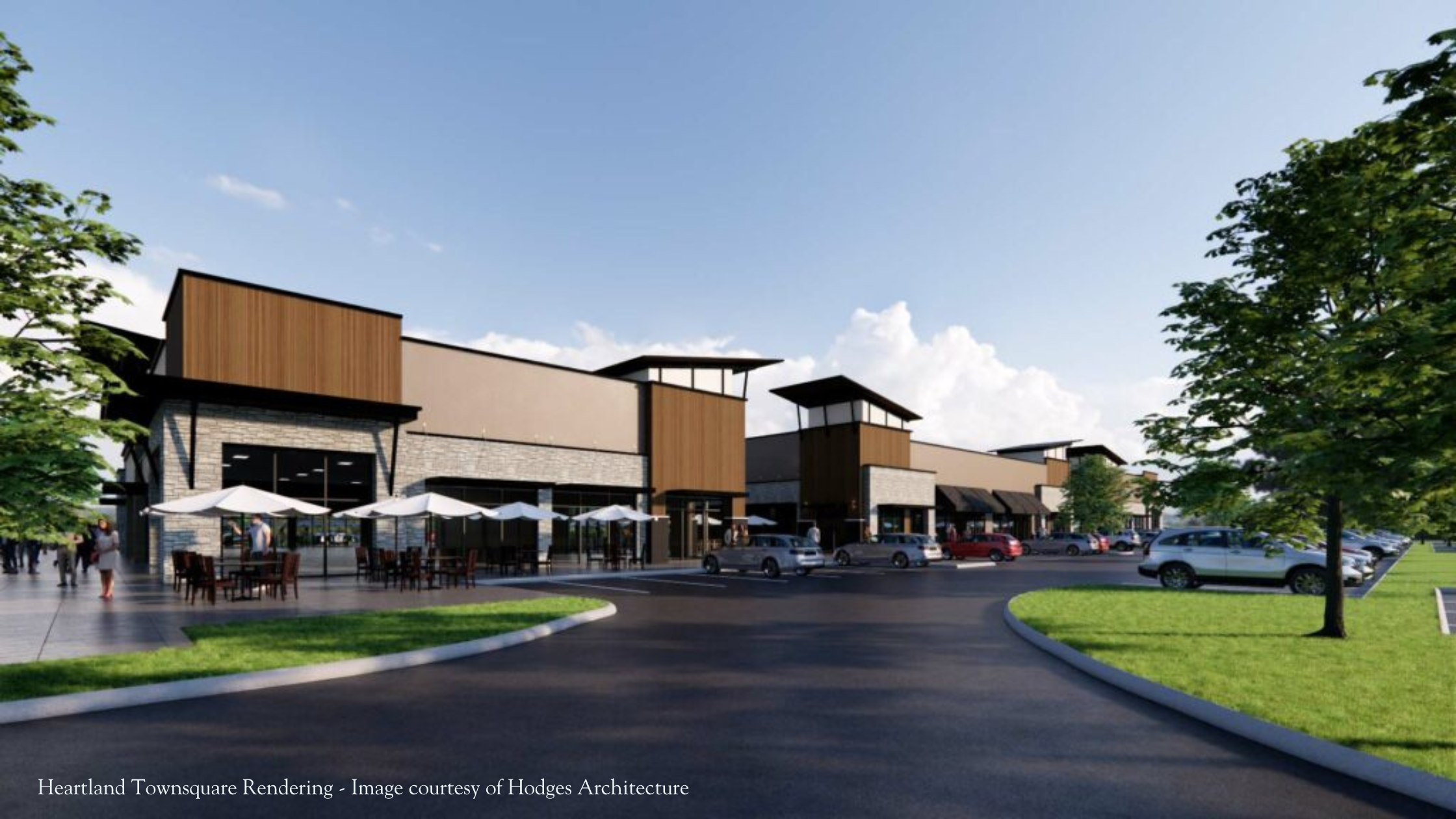 Heartland Townsquare Rendering - Image courtesy of Hodges Architecture